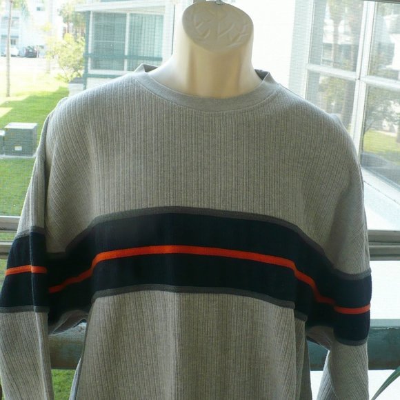 ❤️ COLO WEAR Men's Gray Outdoor Top SIZE XL 100% Cotton Knit Sweater - Picture 5 of 7